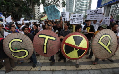 Demonstrators in Kuala Lumpur